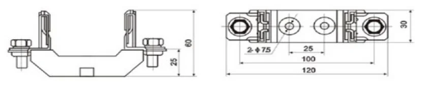 Fuse Base Nh1 Nt R16 Series 600V 400A Square Pipe Knife-Shape Contact Fuse Base and Holder Fuse