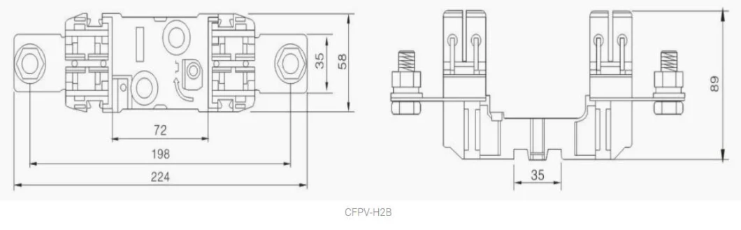 PV Nh Fuse Base Compact Nh Sizes